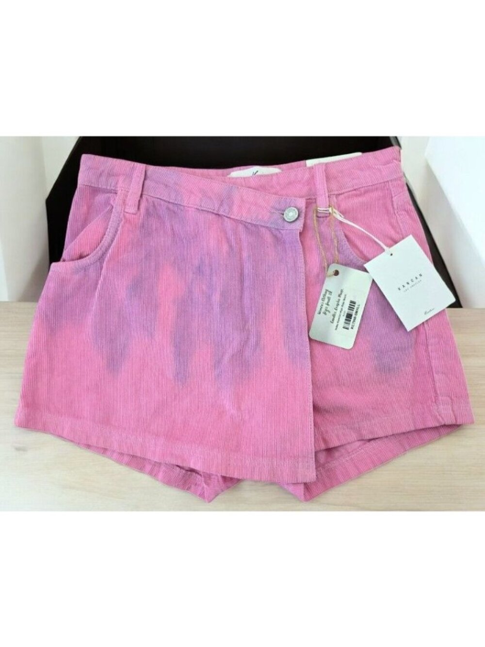 KanCan High Rise Corduroy Pink Haley Skorts Small NWT New